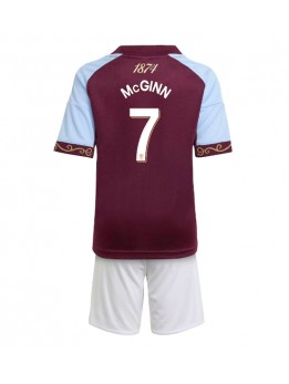 Aston Villa John McGinn #7 Replika Hemmakläder Barn 2025-26 Kortärmad (+ byxor)